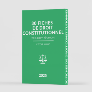 Fiches droit constitutionnel Ve Republique Jurixio 2025 min